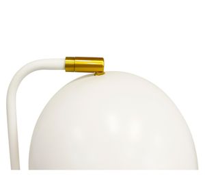 Lámpara escritorio blanco/madera 1L E27