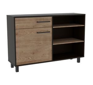 Rack TV 65'' + buffet + mesa de centro Kaia wengue/miel TuHome