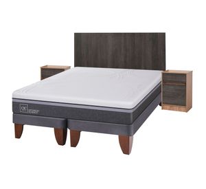 Cama europea 2 plazas Ortopedic advance base dividida + set Espresso Cic