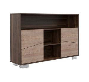 Bar bajo + arrimo Fraktal habano/miel TuHome