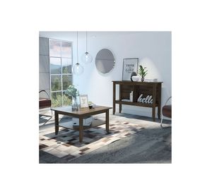 Mesa de centro + arrimo Essential coñac TuHome