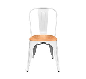 Silla Tolix blanco/natural Form Design