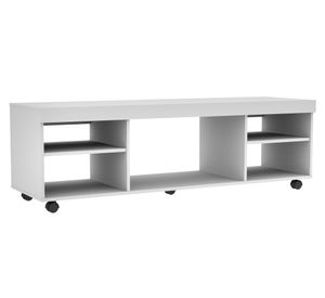Rack TV 60" Luco blanco claro