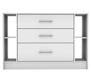 Cómoda 3 cajones Rigel melamina blanco claro