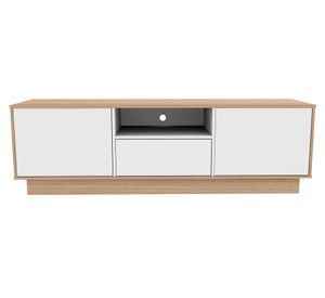 Rack TV 70" Nash blanco olmo