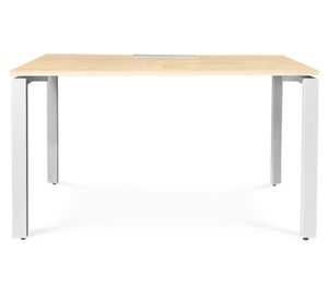 Escritorio 140x60 cm Space blanco/café