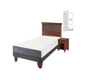 Cama europea 1.5 plazas Smart + set New Torino caramelo Cic