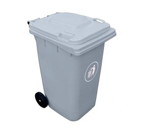 Contenedor de basura 360 lt 112x71x85 cm gris