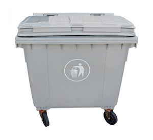 Contenedor de basura SN05 1100 lt 133x103x134 cm gris