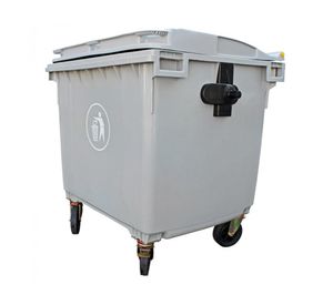 Contenedor de basura SN05 1100 lt 133x103x134 cm gris
