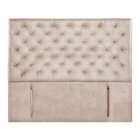 Respaldo King Brescia cuero beige Latam Home