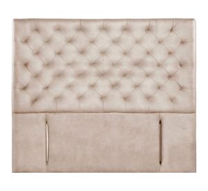 Respaldo King Brescia cuero beige Latam Home