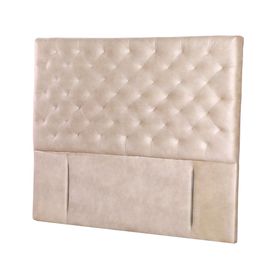 Respaldo King Brescia cuero beige Latam Home