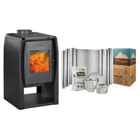 Estufa a leña Nordic 350 + Kit de Instalación 5''