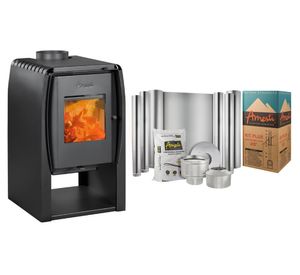 Estufa a leña Nordic 350 + Kit de Instalación 5''