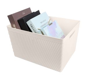 Canasto organizador clóset Look mimbre 18 lt