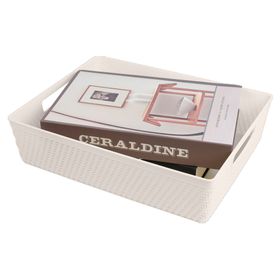 Canasto organizador clóset Look mimbre 6 lt