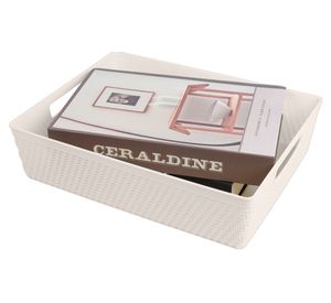 Canasto organizador clóset Look mimbre 6 lt