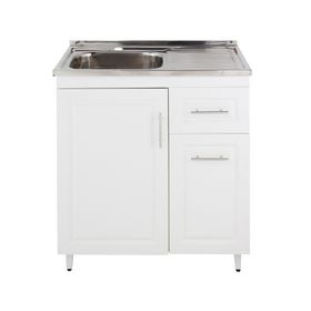 Kit mueble lavaplatos 80x50 cm derecho PD80 blanco