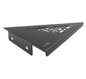 Repisa esquinero Triangular abstracto 23x23x32.8 cm negro mate