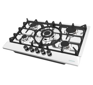 Encimera a gas 5 platos QEG5W Deluxe inox