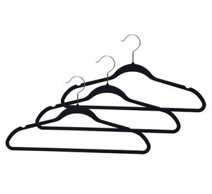 Colgador Engomado negro 3 piezas