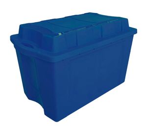 Caja organizadora Fullbox azul petróleo polietileno 140 lt