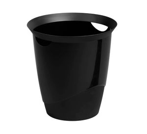 Papelero oficina 16 litros asas negro