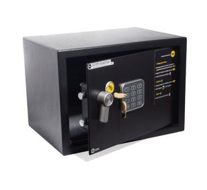 Caja fuerte electrónica 8,6 litros 20x31x20 cm Compact negro Yale