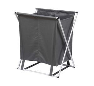 Canasto organizador lavandería CDX998 gris 58x34x47 cm