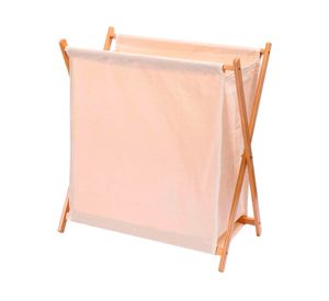Cesto plegable para ropa CFX221 beige 60x26x52 cm
