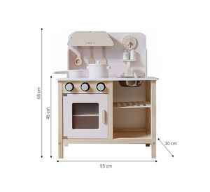 Mini hogar cocina infantil Maia rosado