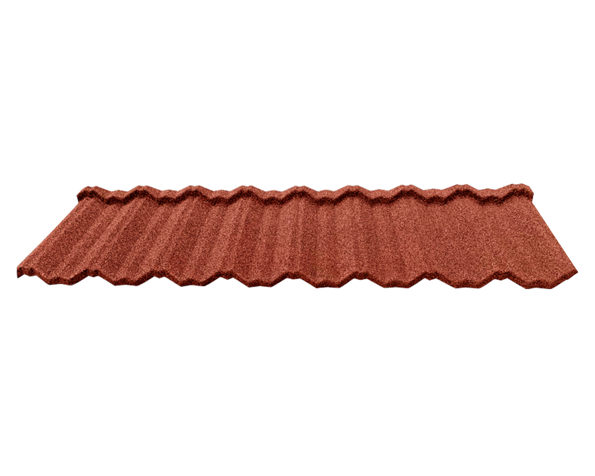 Teja gravillada 0.4x420x1340 mm Venecia rojo