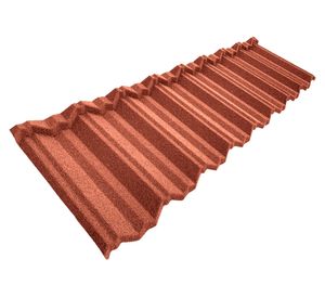 Teja gravillada 0.4x420x1340 mm Venecia rojo