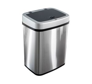 Basurero automático DZT-30-5SL plata 30 lt