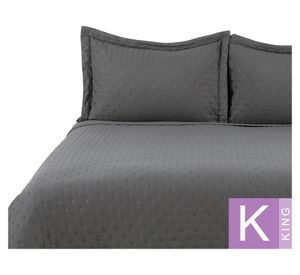 Quilt Microfibra gris king