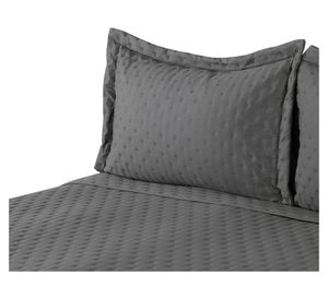 Quilt Microfibra gris king