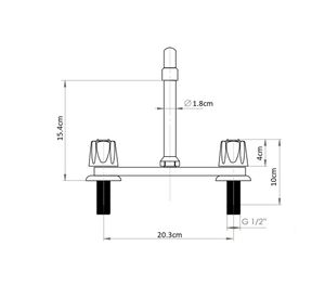 Combinación lavaplatos Isabella 8"