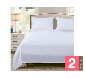 Juego de sábanas 2 plazas microfibra Guarda gris