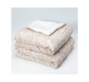 Cubrecama Floral beige 2 plazas