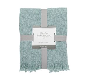 Manta Barcelona verde menta 125x150 cm