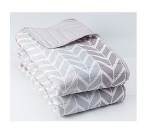 Quilt Zigzag beige 2 plazas
