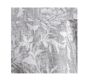 Juego de sábanas 1.5 plazas microfibra Estampadas Flores gris