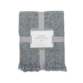 Manta Barcelona gris  125x150 cm