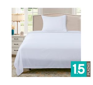 Juego de sábanas 1.5 plazas microfibra Guarda gris
