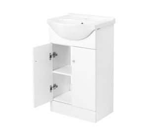 Kit mueble vanitorio Marie blanco 50x80 cm + cubierta