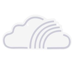 Lámpara pared Nube arcoíris