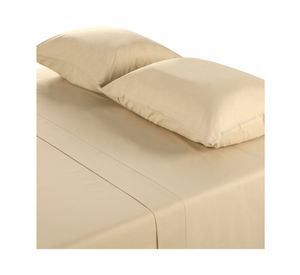 Juego de sábanas 2 plazas 144 hilos Lisas taupe
