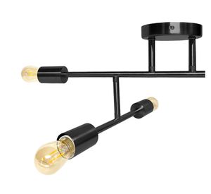 Lámpara de techo 6L E27 Lexie negro