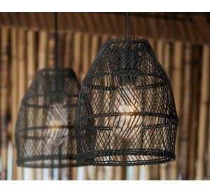 Lámpara colgar 1L E27 Sarah negro